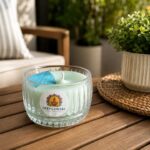Green Glass Jar Candle