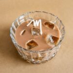 Cold Coffee Latte Candle in Glass Bowl