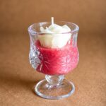 Rose Wine Glass Soy Wax Candle