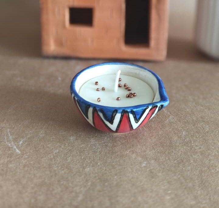 Ceramic Diya Candle