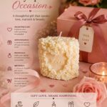Floral Heart Candle